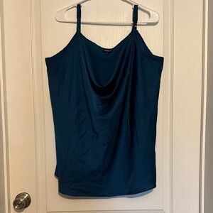 Torrid Deep Blue Camisole Top Crowl Neck Plus Size 2 Business Casual